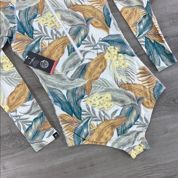 ☀️RIP CURL☀️ G BOMB LONG SLEEVE BZIP UV SURFS BODY SUIT - Picture 16 of 17